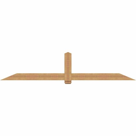 Ekena Millwork Eugene Smooth Timber Gable Bracket, Western Red Cedar, 108"W x 22"H x 1 1/2"D x 5 1/2"F, 5/12 Pitch GBW108X22X0206EUG00SWR
